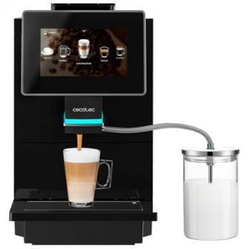 Cafetera Superautomática Táctil Cecotec Cremmaet Touch OCS 1500W, 19 Bares, Pantalla TFT, Sistema Thermoblock, Limpieza Automática, Molinillo de Café en Grano,