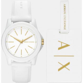 Reloj de mujer Armani Exchange AX7126, silicona blanca