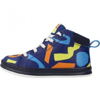 CAMPER Twins - Boys' Boots - Blue, Size 27, Smooth Leather/Cotton Fabric