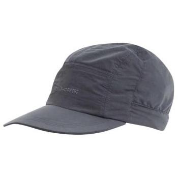 Gorra Craghoppers Nosilife Desert III Gris, protección contra insectos, tejido ligero y transpirable, diseño de ala ancha para sombra solar, ajuste cómodo con correa trasera