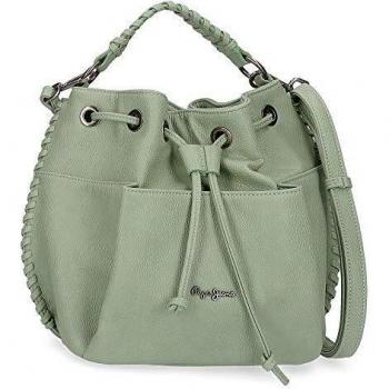 Pepe Jeans Braid Bolso Verde 25x27x16 cms Piel Sintética