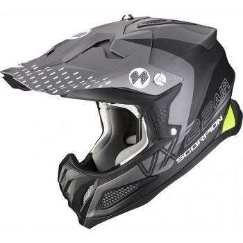 Casco de motocross Scorpion VX-22 Air Ares Matt Black-Silver