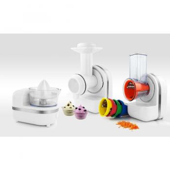 Batidora 3 en 1 Robot de Cocina: Jugo, Mermelada y Postre, Exprimidor de Cítricos 220-240V 150W