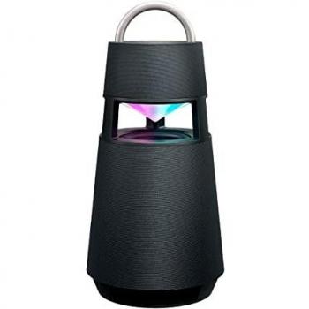 LG XBOOM 360 RP4G - Altavoz Bluetooth, 120W de Potencia, Iluminación LED, Bateria 10h, Diseño Elegante Exclusivo, Sonido Premium Omnidireccional, Color Verde