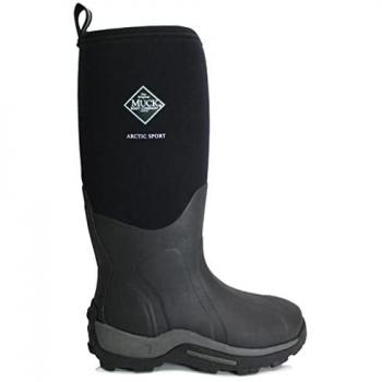 Muck Boot Arctic Sport Men's High-Cut Rubber/Neoprene Pull-On Boots - Size 12 US Black