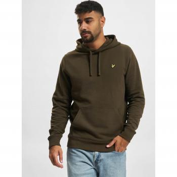 Lyle & Scott Men's Pullover Hoodie - Olive Green - Cotton - Size XL