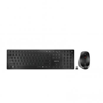 CHERRY DW 9500 SLIM Teclado y Ratón Inalámbricos RF Bluetooth QWERTY Inglés Negro Gris