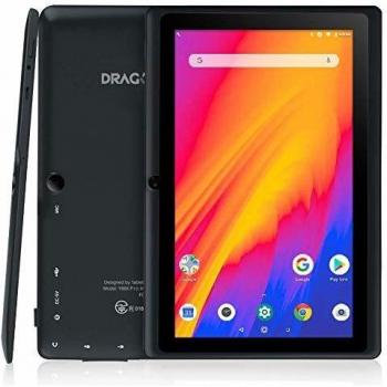 Dragon Touch Y88Y Pro Tablet 7 Pulgadas 1024x600 FHD IPS WiFi Bluetooth Tablet Android 9.0 Procesador Quad-Core RAM de 2GB 16GB de Memoria Interna Doble Cámara Negro