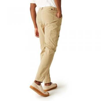 Regatta Men's Oat Beige Durable Multi Pocket Trousers Size 38