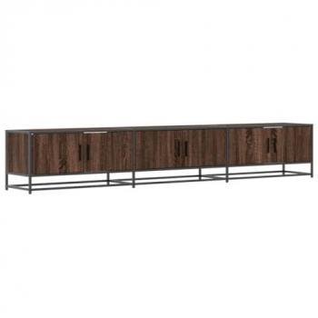 Mueble para TV de madera de ingeniería marrón roble 240x35x41 cm, soporte de TV, aparador de TV, mueble de televisor, banco de TV