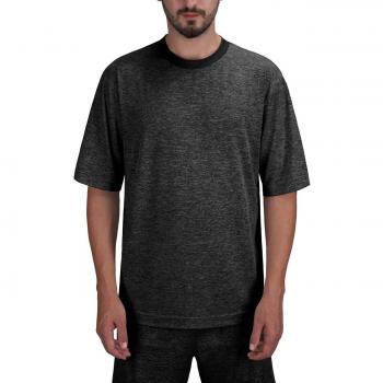 DISHANG Manga Corta para Hombre Suave, Ligero y Elástico Pijama Camisas Atléticas Transpirables para Dormir