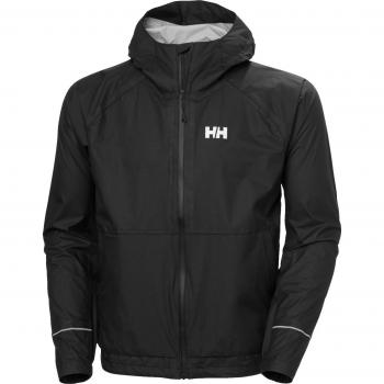 Chaqueta fina con capucha Helly Hansen Fast Light 3D negra - S