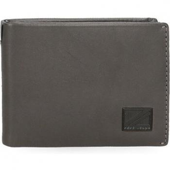 Cartera de hombre Marshal de piel en gris