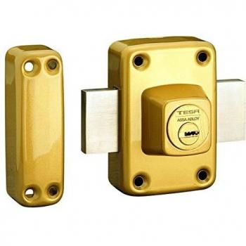Tesa Assa Abloy 2111TX84E Cerrojo de Seguridad, Latonado, TX80