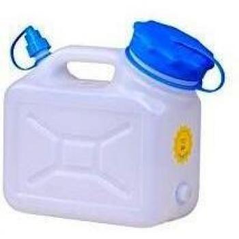 Hünersdorff Bidón de cuello ancho 5 L, PEAD natural, con protección UV