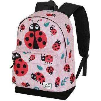 Mochila Ladybug Oh My Pop! 44cm adaptable, Rosa, HS Fan 2.2, Capacidad 24 L