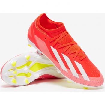 Botas de fútbol para niños adidas X Crazyfast League FG, color rojo, diseñadas para césped artificial, talla 34