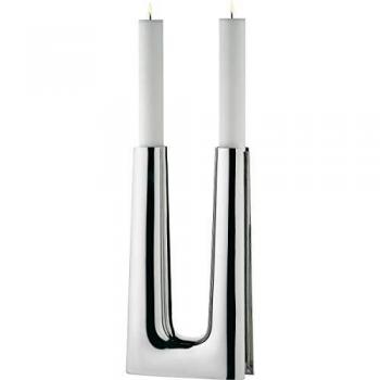 Georg jensen candelabro copenhagund acero inoxidable mate 1085