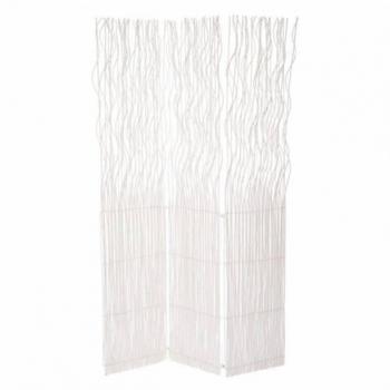 Biombo Separador de Ambientes Madera Blanco 120x180 Moderno 3 Paneles Decoración Salón