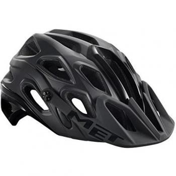 MET adultos casco para bicicleta de montaña Lupo, primavera/verano, unisex, color negro, tamaño 54-58 cm