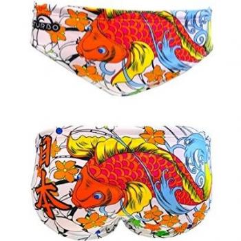 Bañador de waterpolo Turbo Japan Vibes blanco - M
