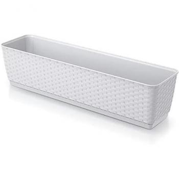 Maceta RATOLLA P - Dimensiones 590x154x142 mm - Color Blanco - Alta Calidad