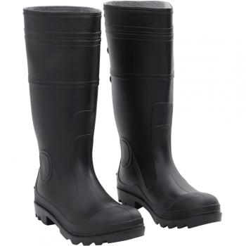 Botas de Agua de Lluvia Impermeables Antideslizantes PVC Negro Talla 38-42