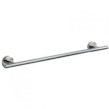 WENKO Toallero de pared Uno Bosio acero inox, Acero inoxidable, 60 x 5.5 x 7 cm, Mate