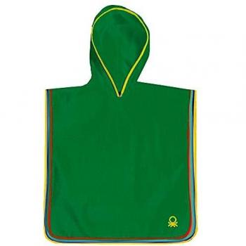 Albornoz Poncho De Niño 85X85Cm 380 Gsm 100% Algodón Verde Kids