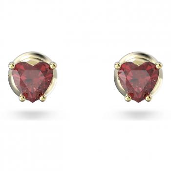 Pendientes Swarovski Stilla Corazón Rojos
