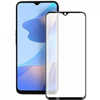 Ksix Protector de Pantalla de Cristal Templado Extreme 2.5D Borde Negro para OPPO A16/A16S, Grosor 0,33 mm