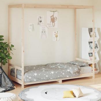 Estructura de cama infantil 80x200 cm Madera maciza de pino Vidaxl Marrón