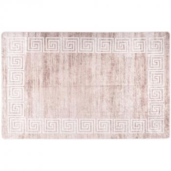 Alfombra lavable antideslizante multicolor 80x150 cm - Color Negro, Gris y dorado, Beige y dorado - Alfombra de Piso para Sala de Estar, Dormitorio, Habitación, Salón