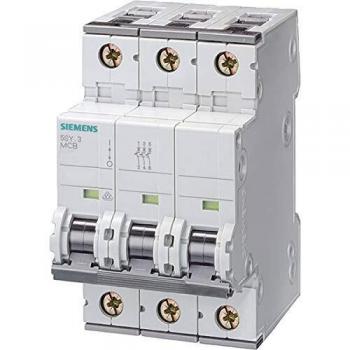 5SY6325-7 Miniature Circuit Breaker, 3-pole, 25A, SIEMENS SIE, Char-C, 6 kA