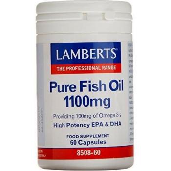 Lamberts Aceite De Pescado 1100 Mg, 60 Cápsulas, 100 ml