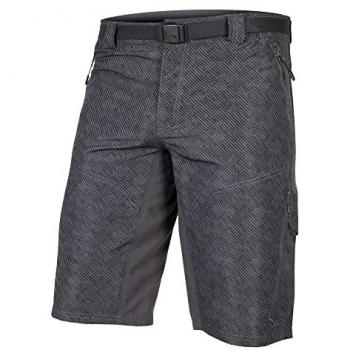 Pantalones Cortos Endura Hummvee con Badana para Hombre, Antracita, Talla XL