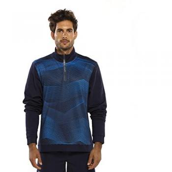Sudadera de Pádel Drop Shot Rush con Media Cremallera 2021 - Azul