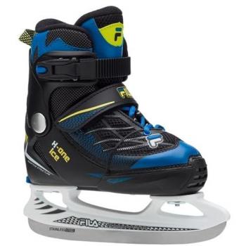 Patines de Hielo Fila X-One Ajustables para Niños Azul/Lima Talla 38-41