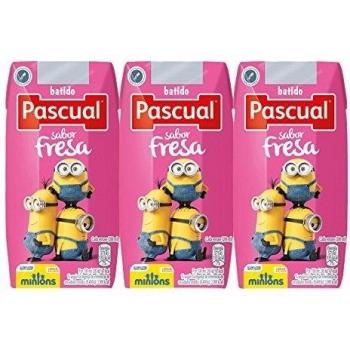 Pascual Batido Fresa - Paquete de 3 x 200 ml - Total: 600 ml