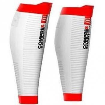 COMPRESSPORT R2 V2 - Medias de Running Unisex, Color Blanco, Talla S