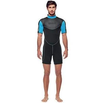 SEAC Sense Short Man Traje Húmedo, Hombre, Negro y Azul, XXXL