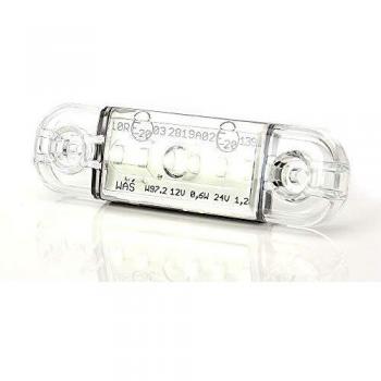 Luz de delimitación lateral blanca 12/24V con 6 LEDs modelo W97.2