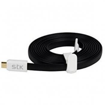 STK CABLE MICRO USB DISEÃ‘O PLANO COLOR NEGRO