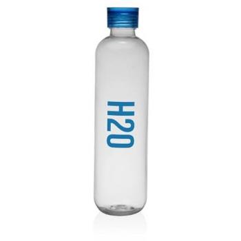 Botella de Agua Versa H2O Azul 1L, Acero y Poliestireno, Medidas 29 x 9 x 9 cm