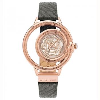 Reloj de Pulsera Analógico para Mujer Police PEWLA2008302 con Correa de Cuero y Resistente al Agua