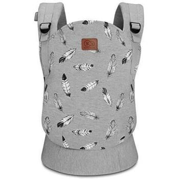Kinderkraft Mochila Portabebé MILO, Canguro, Ergonómico, Transpirable, Gris