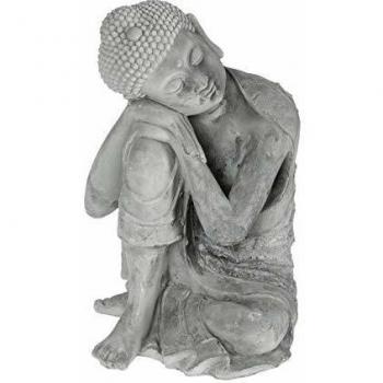 Estatuilla de Buda Sentado en Cemento - 35 cm