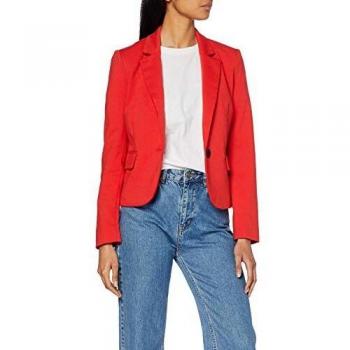 Only Onlkira L/s Fitted Blazer TLR Chaqueta de Traje, Rojo