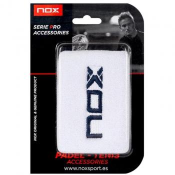 Muñequera Deportiva NOX Wristbands Blanco Azul
