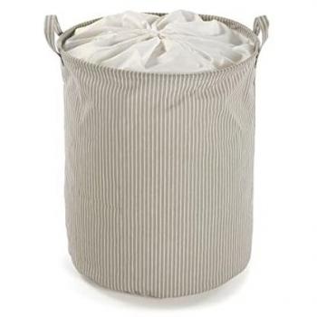 Cesto para la Ropa Sucia Versa Beige 38 x 48 x 38 cm - Poliéster, Algodón y Nailon